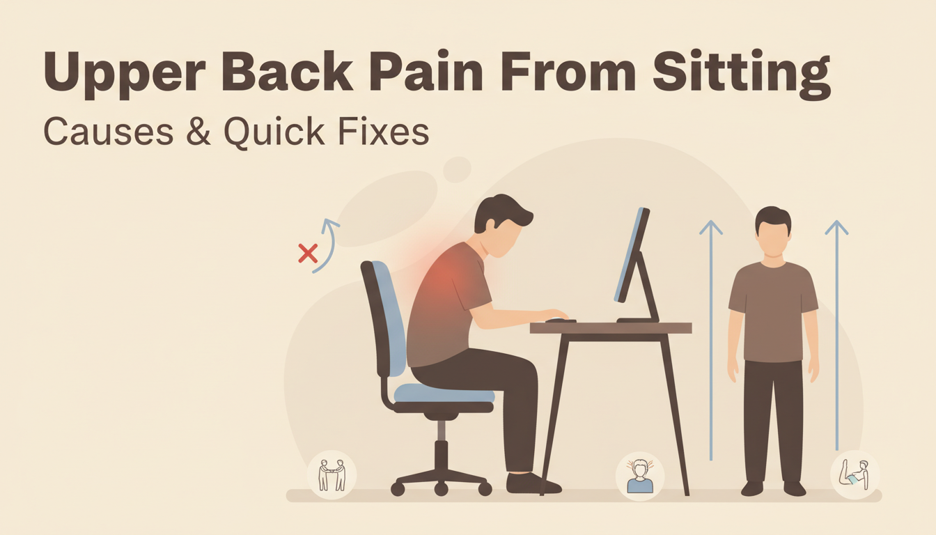 Upper Back Pain From Sitting: Causes & Quick Fixes